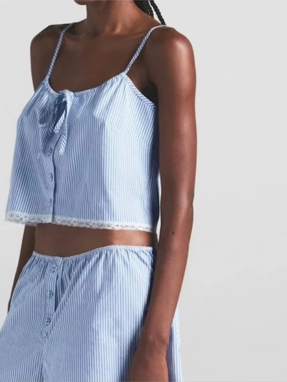 Skims Striped Sleep Tank